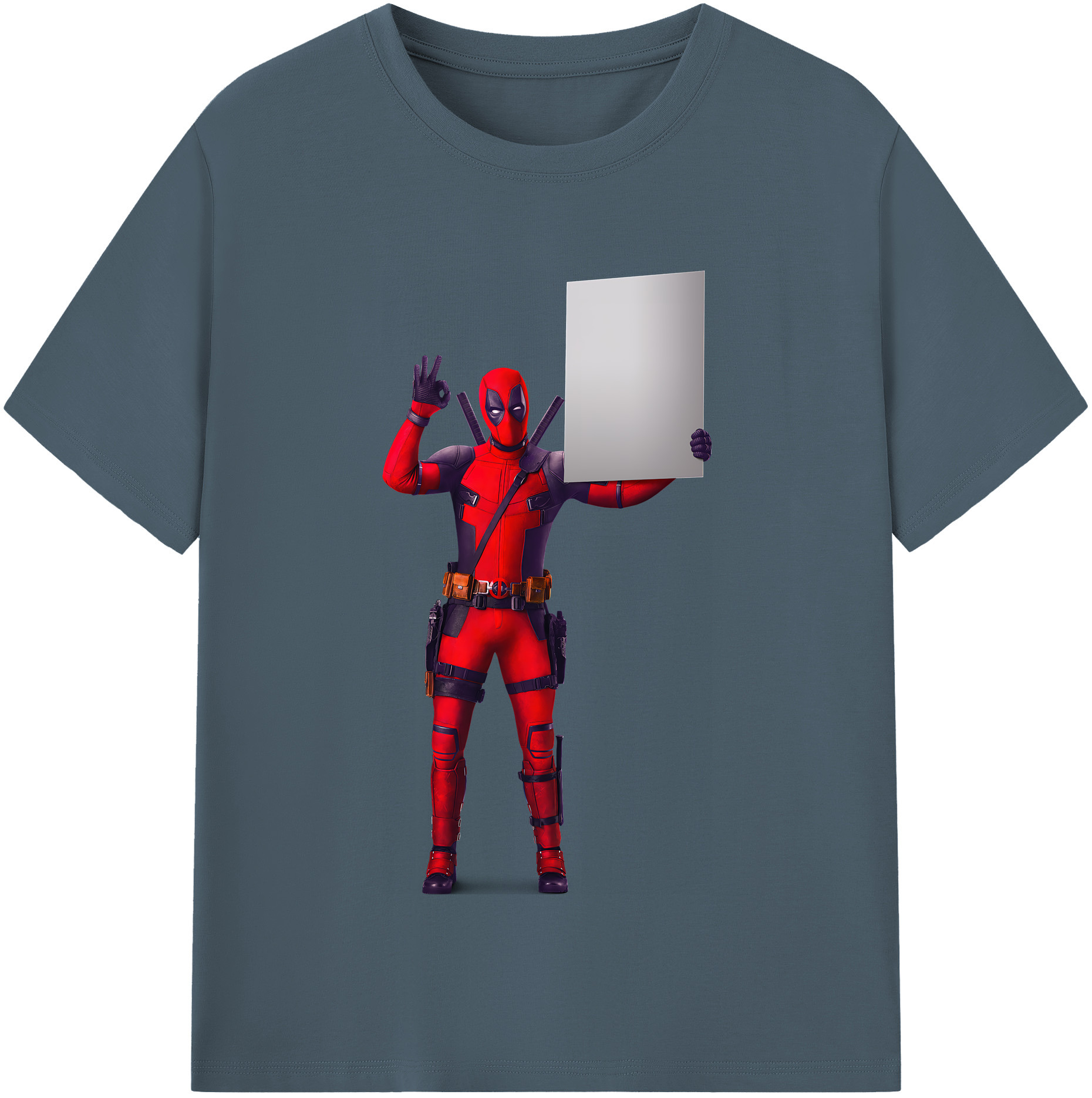 （画像用） Deadpool デッドプール 綿100％半袖Tシャツ（フロントプリント）